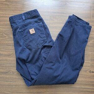 Carhartt Loose Fit Navy Blue Work Pants